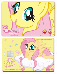 Size: 402x516 | Tagged: safe, fluttershy, g4, china, credit card, female, my little pony logo, petrochina, solo, stock vector