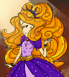 Size: 535x591 | Tagged: safe, artist:nuvvola, adagio dazzle, equestria girls, g4, female, solo