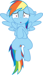 Size: 1200x2092 | Tagged: safe, artist:jp, derpibooru exclusive, rainbow dash, 28 pranks later, g4, my little pony: friendship is magic, .svg available, female, floppy ears, scared, simple background, solo, svg, transparent background, vector