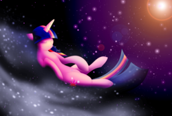 Size: 3808x2580 | Tagged: safe, artist:saziskylion, twilight sparkle, pony, g4, female, high res, solo, the cosmos