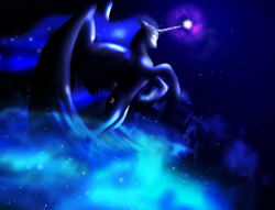 Size: 4408x3368 | Tagged: safe, artist:saziskylion, princess luna, pony, g4, female, solo