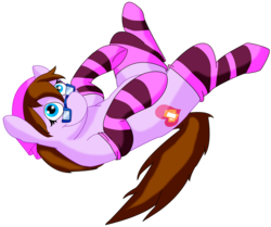 Size: 8088x6756 | Tagged: safe, artist:saziskylion, oc, oc only, oc:raspberry frost, pony, absurd resolution, clothes, glasses, socks, solo, striped socks