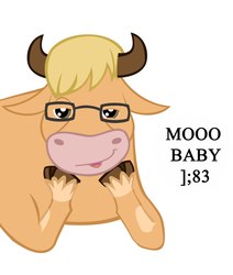 Size: 1737x2048 | Tagged: source needed, safe, artist:omnio2006, oc, oc only, oc:omnio, bull, bovine, glasses, looking at you, prone, smiling, solo, unshorn fetlocks