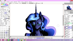 Size: 1366x768 | Tagged: safe, artist:z0mb1e-cat, princess luna, g4, female, solo, wip