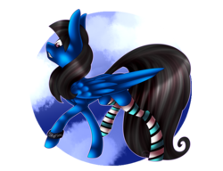 Size: 2600x2000 | Tagged: safe, artist:immagoddampony, oc, oc only, pegasus, pony, clothes, high res, socks, solo, striped socks