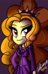 Size: 500x767 | Tagged: dead source, safe, artist:wubcakeva, adagio dazzle, equestria girls, g4, clothes, dress, female, solo