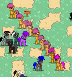 Size: 496x528 | Tagged: safe, scootaloo, pony, pony town, g4, multeity, pony town multeity, scootalots, screenshots