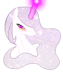 Size: 709x824 | Tagged: safe, artist:xxinfamouswormxx, princess celestia, princess molestia, g4, blushing, bust, heart eyes, magic, missing accessory, portrait, wingding eyes