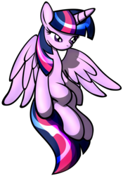 Size: 1068x1524 | Tagged: safe, artist:omegasunburst, twilight sparkle, alicorn, pony, g4, female, simple background, solo, transparent background, twilight sparkle (alicorn)