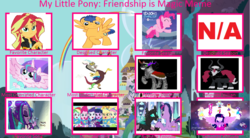 Size: 1017x563 | Tagged: safe, discord, flash sentry, king sombra, lord tirek, princess flurry heart, sunset shimmer, equestria girls, g4, my little pony equestria girls, my little pony equestria girls: friendship games, my little pony equestria girls: rainbow rocks, season 5, the times they are a changeling, helping twilight win the crown, op is a duck, opinion, under our spell