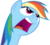 Size: 6931x6261 | Tagged: safe, artist:pink1ejack, rainbow dash, buckball season, g4, absurd resolution, faic, female, nose in the air, open mouth, simple background, solo, transparent background, uvula, vector