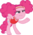 Size: 5059x5396 | Tagged: safe, artist:osipush, pinkie pie, earth pony, pony, buckball season, g4, absurd resolution, alternate hairstyle, bipedal, bottomless, clothes, female, headband, jersey, pinktails pie, raised hoof, rearing, simple background, solo, sports, transparent background, uniform