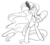 Size: 535x486 | Tagged: safe, artist:despotshy, nightmare rarity, g4, female, magic, monochrome, rearing, solo