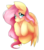 Size: 2100x2400 | Tagged: safe, artist:tetlow-senpai, fluttershy, g4, blushing, bust, cute, female, high res, looking at you, looking up, shyabetes, simple background, solo, transparent background