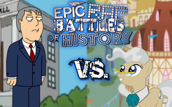 Size: 1280x800 | Tagged: safe, mayor mare, g4, adam west, epic rap battles of history, family guy, male