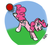 Size: 1000x900 | Tagged: safe, artist:frecklesfanatic, pinkie pie, buckball season, g4, ball, buckball, bucking, happy, kicking, looking up, unshorn fetlocks