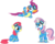 Size: 5000x4000 | Tagged: safe, artist:baronbronie, edit, apple bloom, scootaloo, sweetie belle, g4, absurd resolution, clothes, cute, cutie mark crusaders, goggles, magic, missing accessory, scootaloo can fly, simple background, sweetie belle's magic brings a great big smile, transparent background, vector, wonderbolt scootaloo, wonderbolts uniform