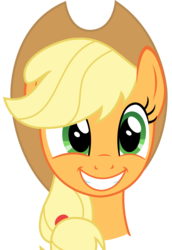 Size: 2181x3172 | Tagged: safe, artist:sketchmcreations, applejack, buckball season, g4, cute, grin, high res, jackabetes, simple background, smiling, transparent background, vector
