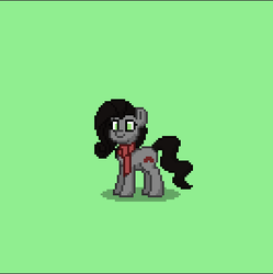 Size: 399x401 | Tagged: safe, pony, pony town, asami sato, clothes, future industries, pixel art, ponified, scarf, solo, the legend of korra