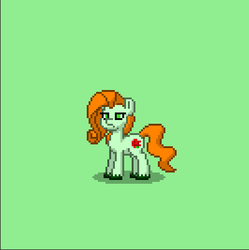 Size: 399x400 | Tagged: safe, pony, pony town, angry, dc comics, pixel art, poison ivy, ponified, solo, unamused