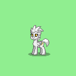 Size: 398x396 | Tagged: safe, oc, oc only, oc:valiant shield, pegasus, pony, pony town, day guard, pixel art, royal guard, solo