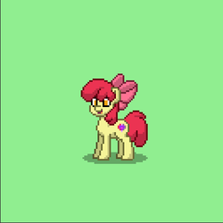 Size: 400x400 | Tagged: safe, apple bloom, earth pony, pony, pony town, g4, female, pixel art, solo