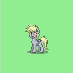 Size: 400x398 | Tagged: safe, derpy hooves, pegasus, pony, pony town, g4, female, mare, pixel art, solo