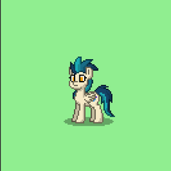 Size: 400x399 | Tagged: safe, indigo zap, pegasus, pony, pony town, equestria girls, g4, equestria girls ponified, female, pixel art, ponified, solo