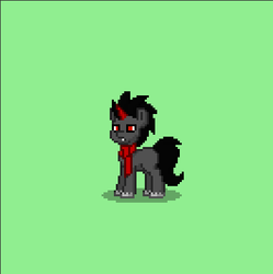 Size: 398x399 | Tagged: safe, king sombra, pony, pony town, g4, clothes, male, pixel art, scarf, solo