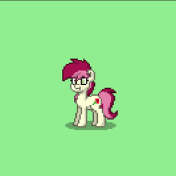 Size: 399x399 | Tagged: safe, roseluck, pony, pony town, g4, :t, female, pixel art, solo