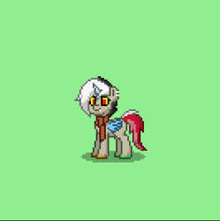 Size: 399x400 | Tagged: safe, discord, pony, pony town, g4, ear piercing, eris, piercing, ponified, rule 63, solo