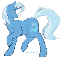 Size: 1280x1231 | Tagged: safe, artist:spartalabouche, trixie, pony, unicorn, g4, female, mare, smiling, solo