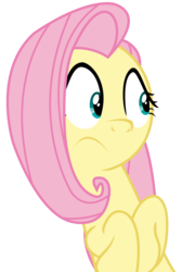 Size: 1947x2903 | Tagged: safe, artist:sketchmcreations, fluttershy, buckball season, g4, female, nope, simple background, solo, transparent background, vector