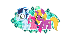 Size: 1024x546 | Tagged: safe, artist:kazziepones, soarin', oc, oc:bright star, oc:rose, pony, g4, canon x oc, chibi, family, male, shipping, simple background, straight, transparent background