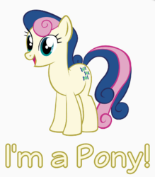 Size: 403x459 | Tagged: artist needed, safe, bon bon, sweetie drops, earth pony, pony, g4, captain obvious, citation needed, female, sarcasm in the comments, shaped like itself, simple background, solo, truth, white background, you don't say