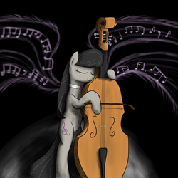 Size: 2000x2000 | Tagged: safe, artist:vabla, octavia melody, g4, cello, female, high res, musical instrument, solo