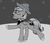 Size: 1479x1289 | Tagged: safe, artist:vicmanone, princess luna, moonstuck, g4, cartographer's cap, cute, female, filly, hat, lunabetes, monochrome, solo, woona