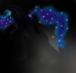 Size: 3240x3096 | Tagged: safe, artist:lazyfanartist, nightmare moon, alicorn, pony, g4, female, high res, solo