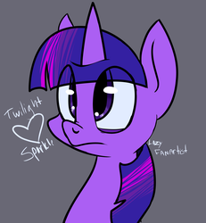 Size: 1610x1743 | Tagged: safe, artist:lazyfanartist, twilight sparkle, g4, female, heart, simple background, solo