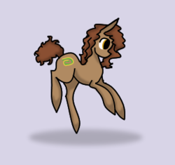 Size: 296x278 | Tagged: source needed, useless source url, safe, artist:dookin, oc, oc only, oc:flat spin, earth pony, pony, :p, cute, earth pony oc, fanart, jumping, male, shadow, side view, solo, stallion, tongue out