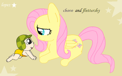 Size: 671x418 | Tagged: safe, artist:lopez765, fluttershy, human, g4, baby, el chavo, el chavo del 8