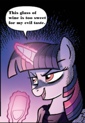 Size: 476x691 | Tagged: safe, artist:tony fleecs, edit, idw, twilight sparkle, alicorn, pony, g4, ponies of dark water, spoiler:comic, spoiler:comic45, twilight sparkle (alicorn), tyrant sparkle