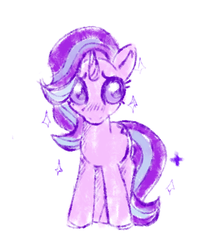 Size: 513x586 | Tagged: safe, artist:ponycide, starlight glimmer, pony, unicorn, g4, cute, female, glimmerbetes, mare, simple background, solo, sparkles, white background