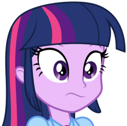 Size: 2228x2197 | Tagged: safe, artist:keronianniroro, twilight sparkle, equestria girls, g4, clothes, dumbfounded, female, high res, inkscape, simple background, solo, transparent background, twilight sparkle (alicorn), vector, wavy mouth