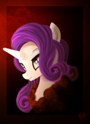 Size: 1550x2144 | Tagged: safe, artist:pedrohander, rarity, g4, bust, female, portrait, solo