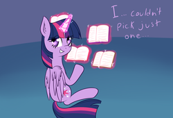 Size: 1544x1050 | Tagged: safe, artist:zogzor, twilight sparkle, alicorn, pony, g4, adorkable, book, cute, dork, newbie artist training grounds, that pony sure does love books, twilight sparkle (alicorn)