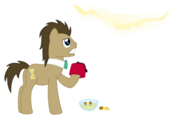 Size: 4988x3322 | Tagged: safe, artist:sketchmcreations, doctor whooves, time turner, earth pony, pony, g4, bowtie, crack, crack in the wall, doctor who, fez, fish fingers and custard, food, hat, inkscape, male, simple background, stallion, the doctor, transparent background, vector