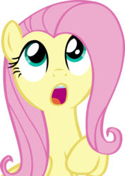 Size: 9400x13307 | Tagged: safe, artist:cyanlightning, fluttershy, g4, newbie dash, :o, absurd resolution, amazed, cute, female, simple background, solo, transparent background, vector