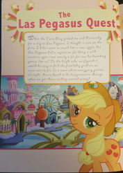 Size: 675x954 | Tagged: safe, applejack, g4, viva las pegasus, cutie mark quest