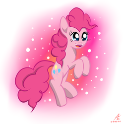Size: 1700x1700 | Tagged: safe, artist:truffle shine, pinkie pie, g4, female, simple background, solo